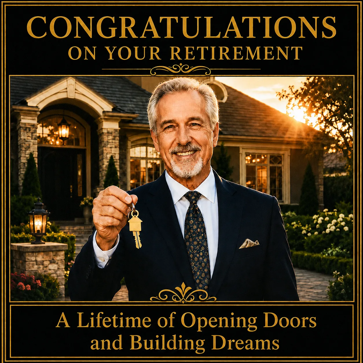 Personalized retirement recognition plaque