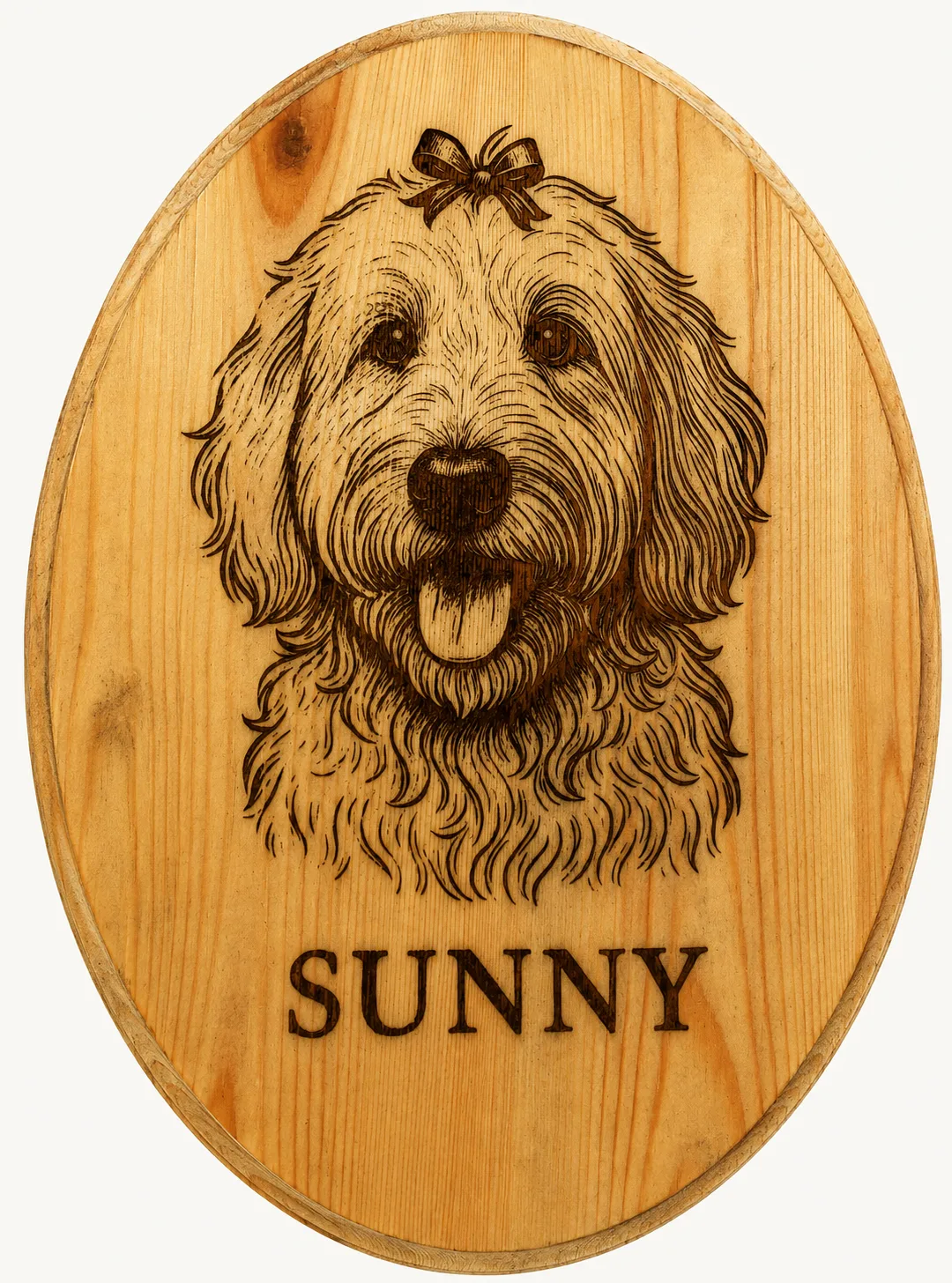 Engraved pet memorial plaque